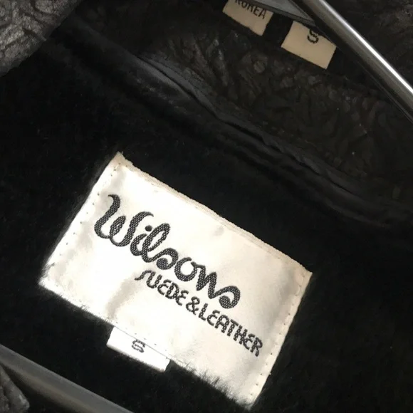 Wilsons Leather - VINTAGE Black Cheetah Print Bomber Jacket - Picture 12 of 14